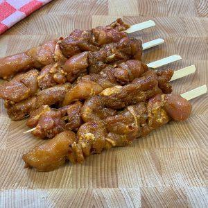 Kipsaté van Kipdijenvlees